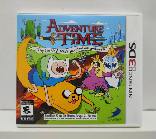 Adventure Time: Hey Ice King! Why'd You Steal Our Garbage - Nintendo 3DS - Semi-Novo
