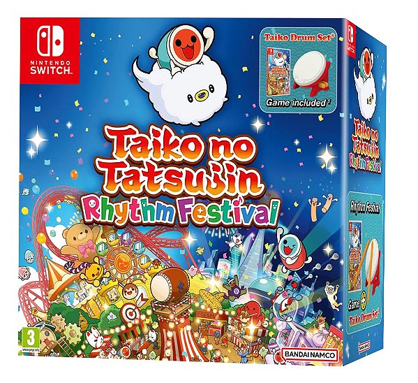 Taiko No Tatsujin Rhythm Festival Taiko Drum Set - Nintendo Switch