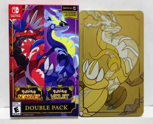 Pokémon Scarlet & Violet + Steelbook - Nintendo Switch - Semi-Novo