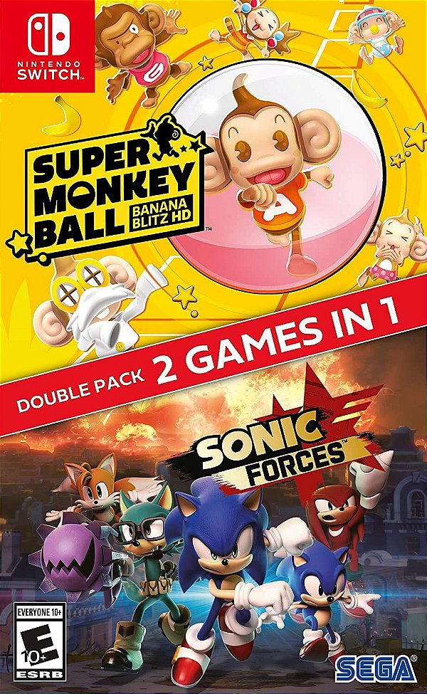 Sonic Forces + Super Monkey Ball Banana Mania Blitz HD - Nintendo Switch