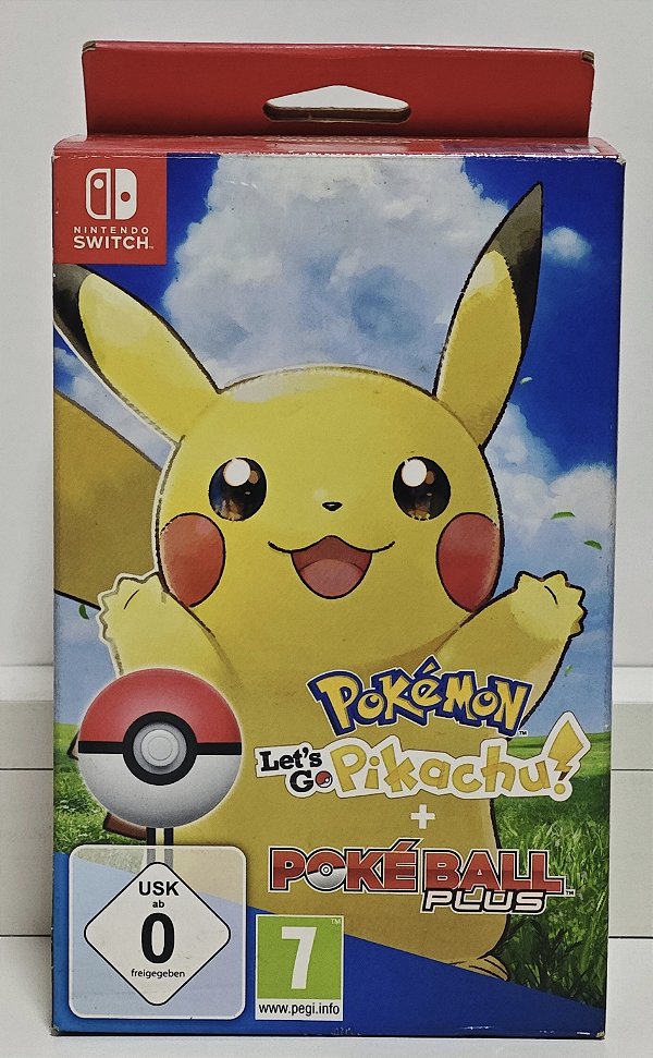 Pokémon Let's Go Pikachu + Pokeball Plus - Nintendo Switch - Semi-Novo