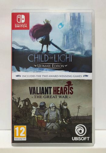 Child of Light Ultimate Edition + Valiant Hearts: The Great War - Nintendo Switch - Semi-Novo