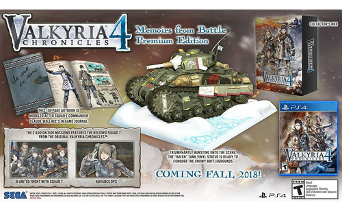 Valkyria Chronicles 4 Memoirs From Battle Premium Edition - PS4