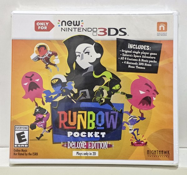 Runbow Pocket Deluxe Edition - Nintendo 3DS - Lacrado com Detalhe