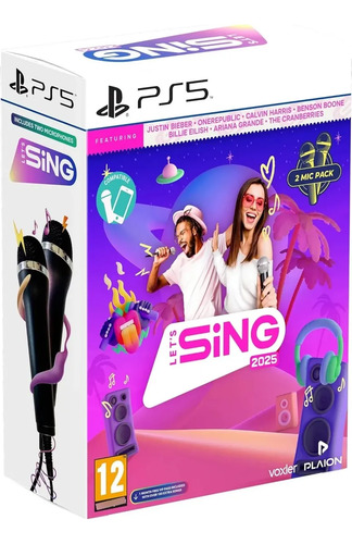 Let's Sing 2025 + 2 Microphones International Edition - PS5