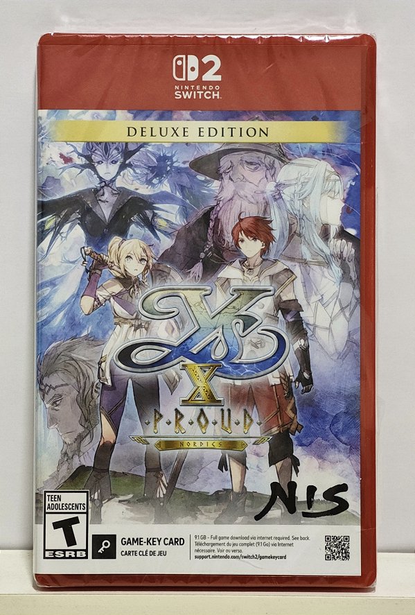 Ys X: Proud Nordics Deluxe Edition - Nintendo Switch 2 - Lacrado com Detalhe