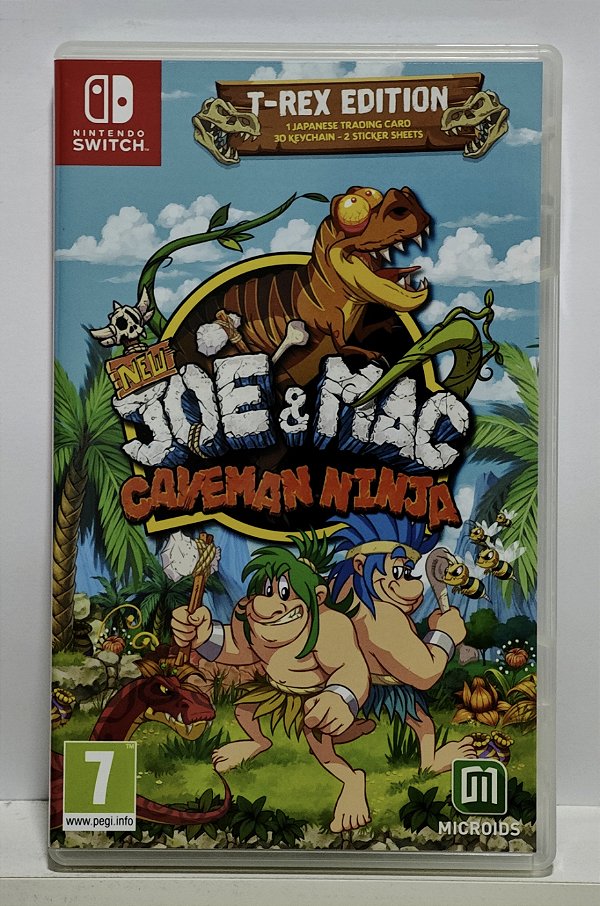 New Joe & Mac Caveman Ninja T-Rex Edition - Nintendo Switch - Semi-Novo