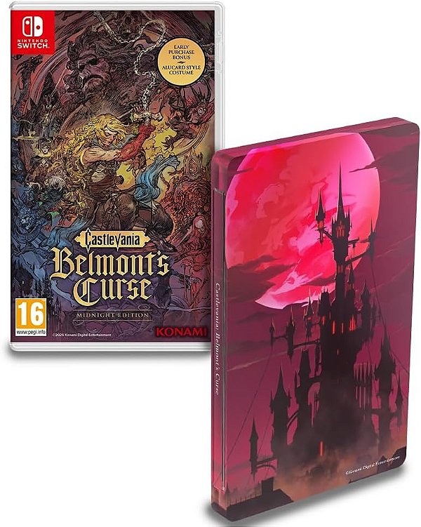 Castlevania: Belmont's Curse Midnight Edition + SteelBook - Nintendo Switch