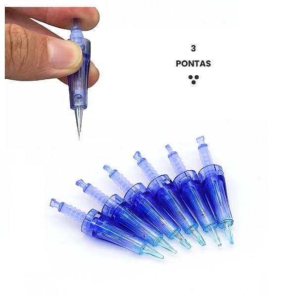 Cartucho de 3 Pontas RL para DermaPen - Microagulhamento