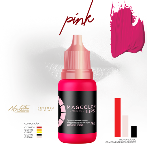 Pigmento Pink 5ml Mag Color Lips