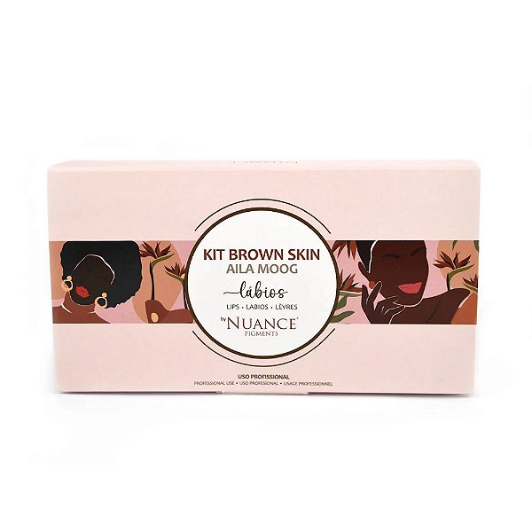 Kit Brown Skin Aila Moog Lábios Nuance