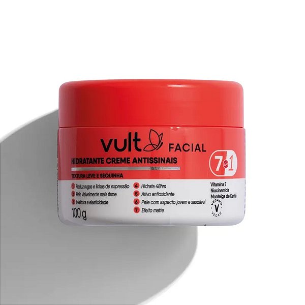 Creme Facial Hidratante Antissinais 7 em 1 - 100gr