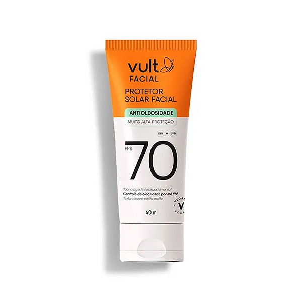 Protetor Solar Facial FPS 70 Vult 40ml