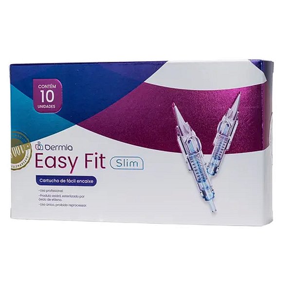 Agulhas Dermia Easy Click Fit Slim 3RL 0.25mm - 10 un