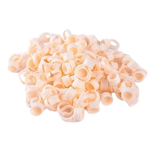 Kit 100 Anel Batoque Silicone Descartável