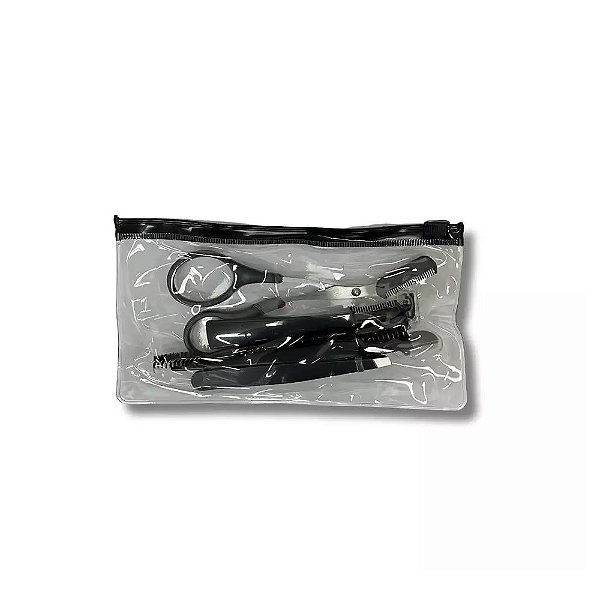 Kit Para Design De Sobrancelha 5pçs + Necessaire