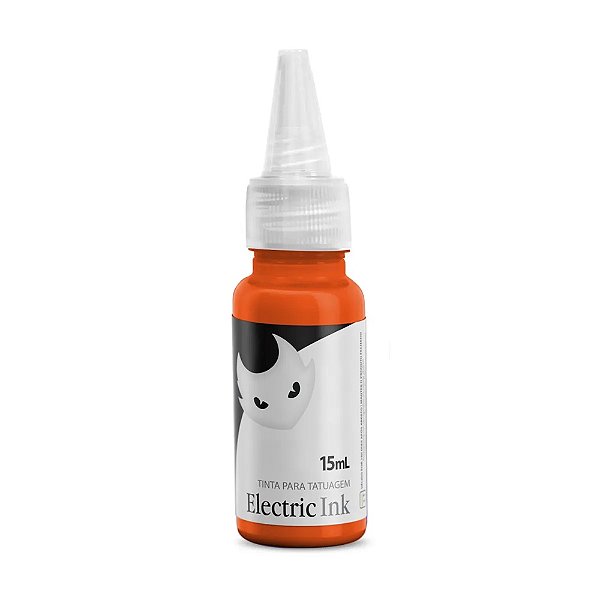 Tinta Laranja Papaya Para Tatuagem 15ml - Electric Ink