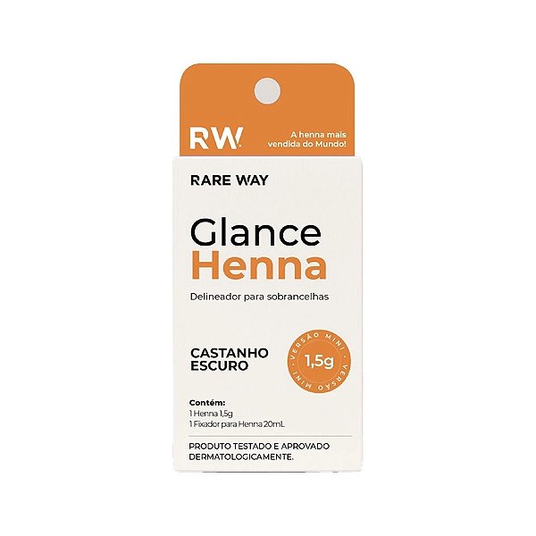 Henna Sobrancelha Glance Rare Way 1,5g Castanho Escuro