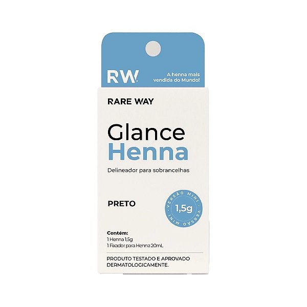 Henna Sobrancelha Glance Rare Way 1,5g Preto