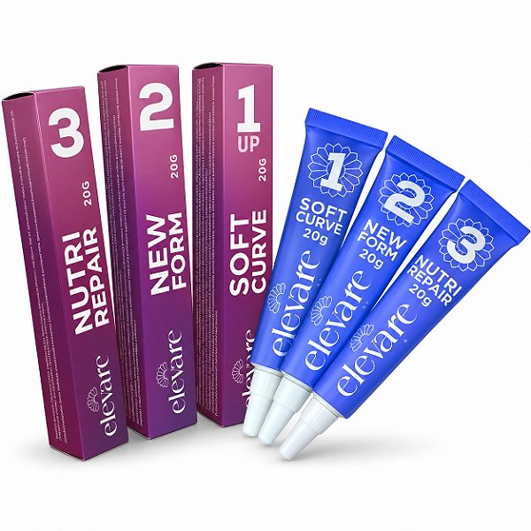 Kit Elevare Brow Lamination e Lash Lifting Passos 1, 2 e 3 – 20g