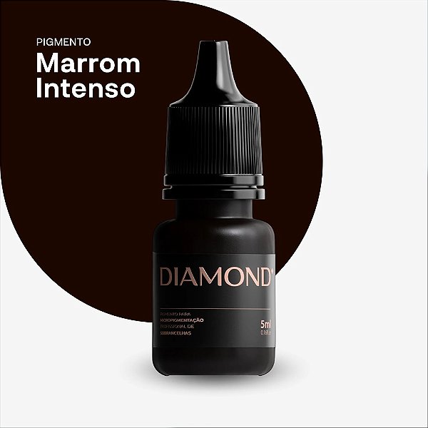 Pigmento Diamond Micropigmentação 5ml Marrom Intenso
