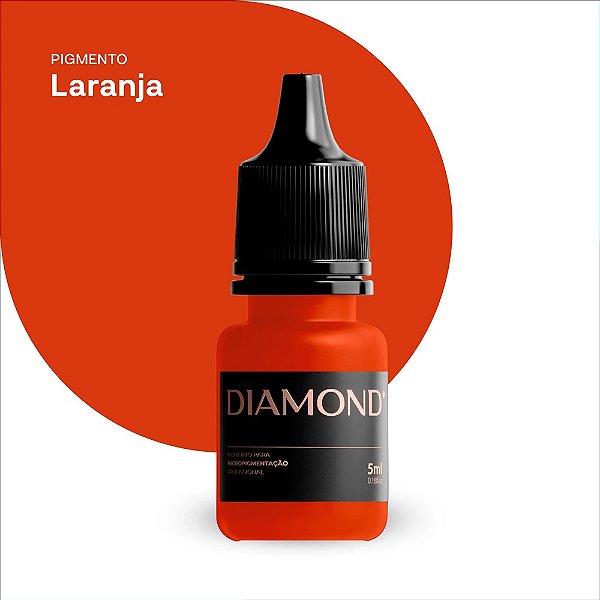 Pigmento Diamond Micropigmentação 5ml Laranja