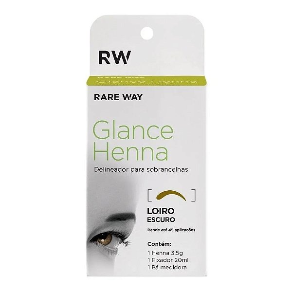 Henna Sobrancelha Glance Rare Way 1,5g Loiro Escuro