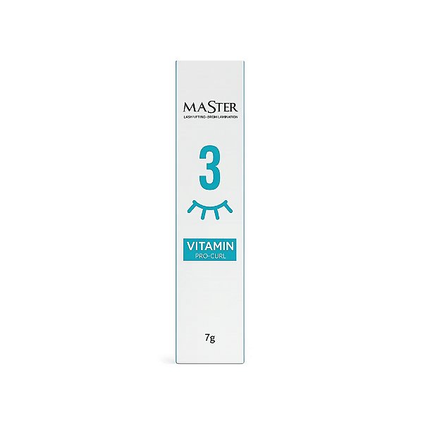 Passo 3 Master Curl Vitamin Pocket 7g Nutrição Profissional para Cílios e Lash Lifting