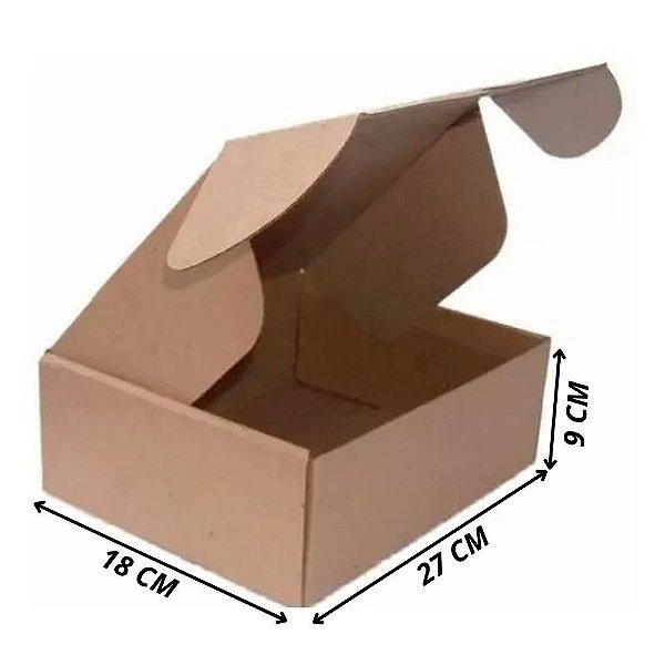 Caixa De Papelão 27x18x9 Mercado Envios