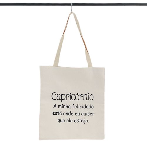 Bolsa Ecobag  100% algodão Estampa CAPRICÓRNIO