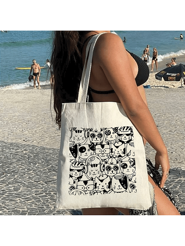Bolsa Ecobag 100% algodão GATOS