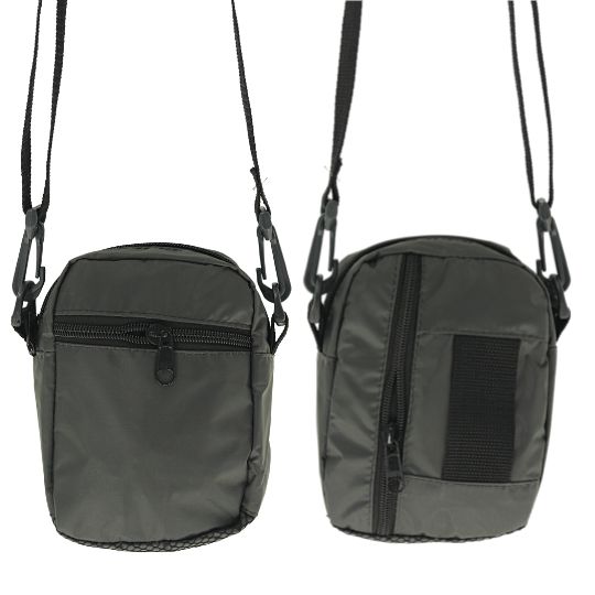 Shoulder nylon impermeável compacta CINZA