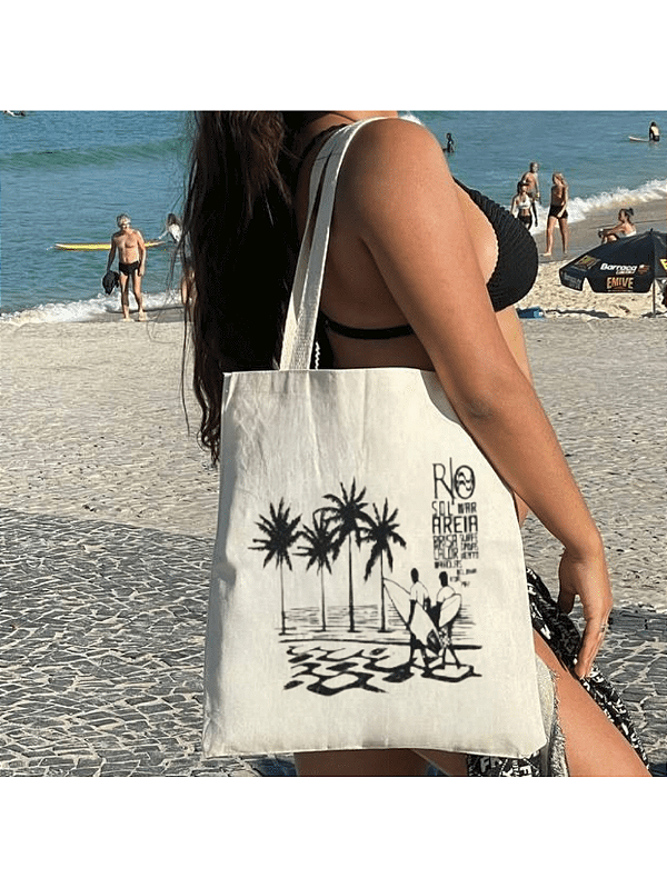 Bolsa Ecobag 100% algodão Estampa COPA SURF