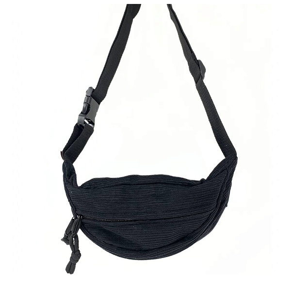 Pochete veludo cotelê PRETO