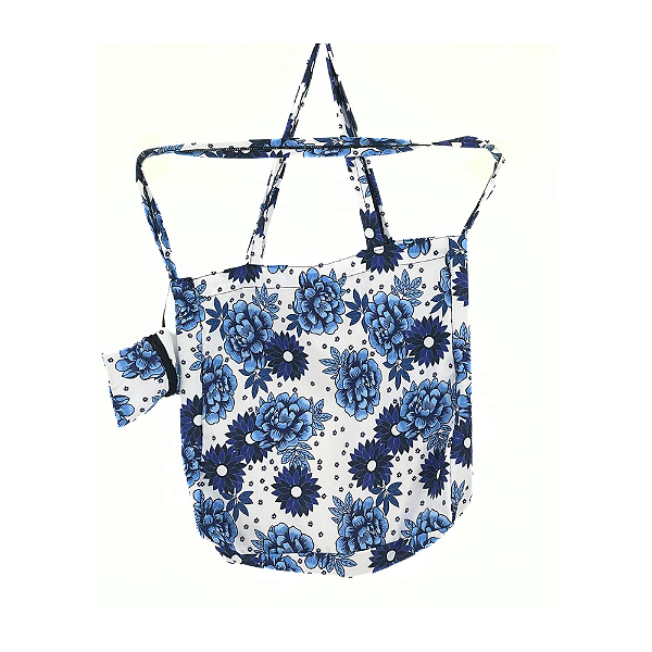 Bolsa Tecido Leblon FLORA BLUE