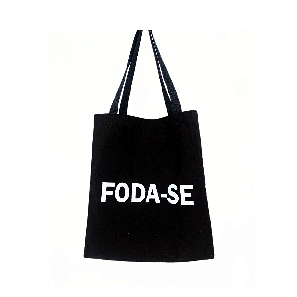 Bolsa Ecobag 100% algodão Black FOD@-SE