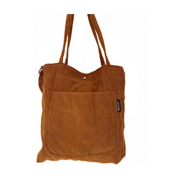 Bolsa Veludo Cotelê Love CARAMELO