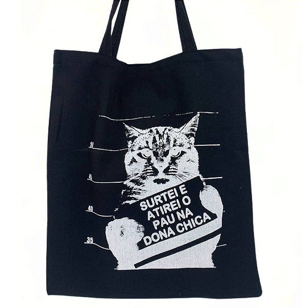 Bolsa Ecobag 100% algodão Black DONA CHICA