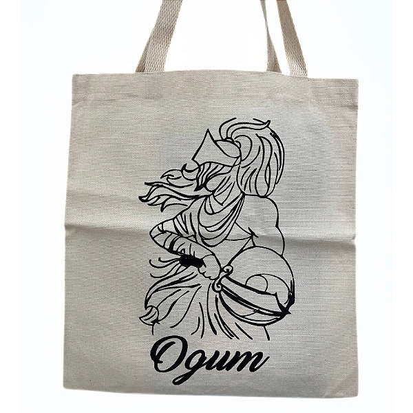 Bolsa Ecobag 100% algodão Estampa OGUM