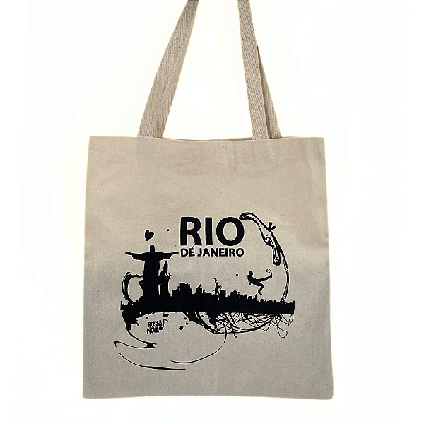 Bolsa Ecobag 100% algodão Estampa RIO BOSSA NOVA