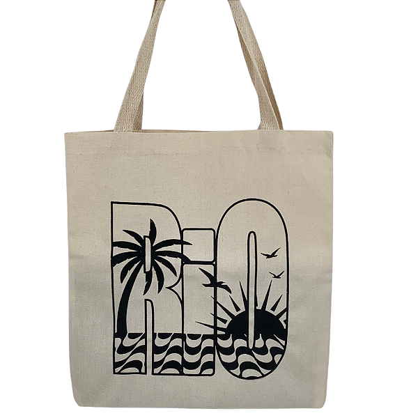 Bolsa Ecobag  100% algodão Rio Simbol