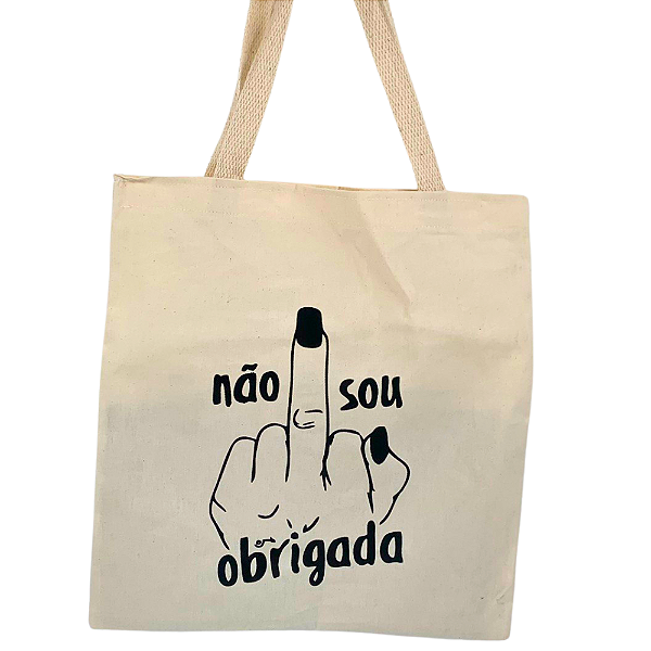 Bolsa Ecobag  100% algodão Não sou Hand