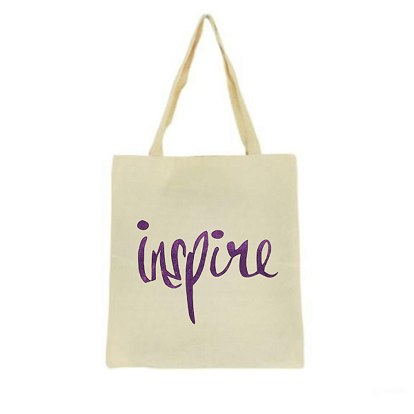 Bolsa Ecobag 100% algodão INSPIRE (roxo)
