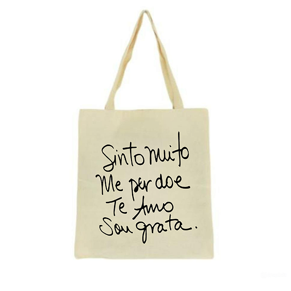 Bolsa Ecobag 100% algodão SOU GRATA