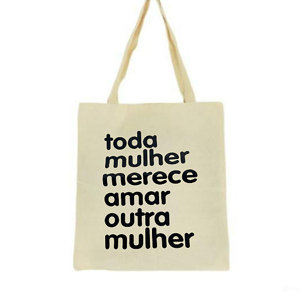 Bolsa Ecobag 100% algodão TODA MULHER