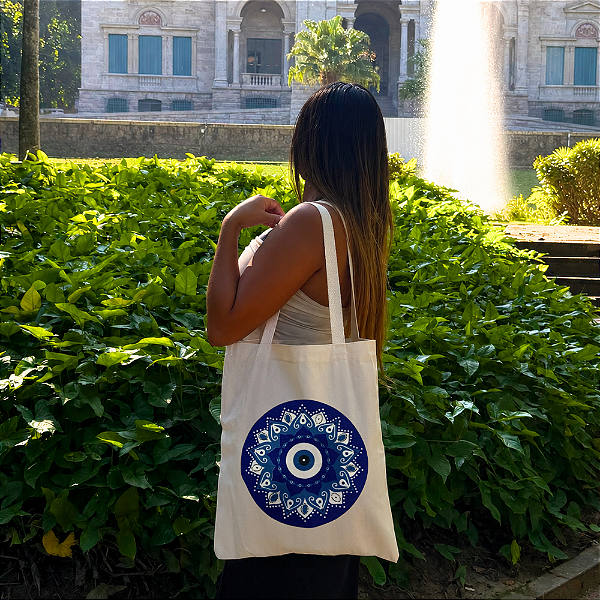 Bolsa Ecobag 100% Algodão Estampa MANDALA Reutilizável Estilosa