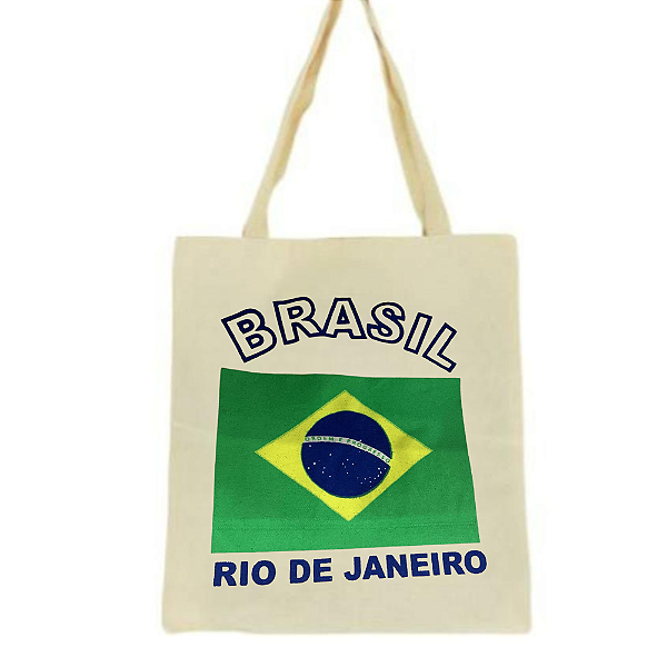 Bolsa Ecobag  100% algodão Estampa BRASIL