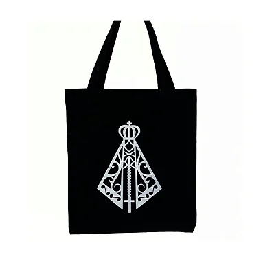 Bolsa Ecobag 100% algodão Black NOSSA SENHORA