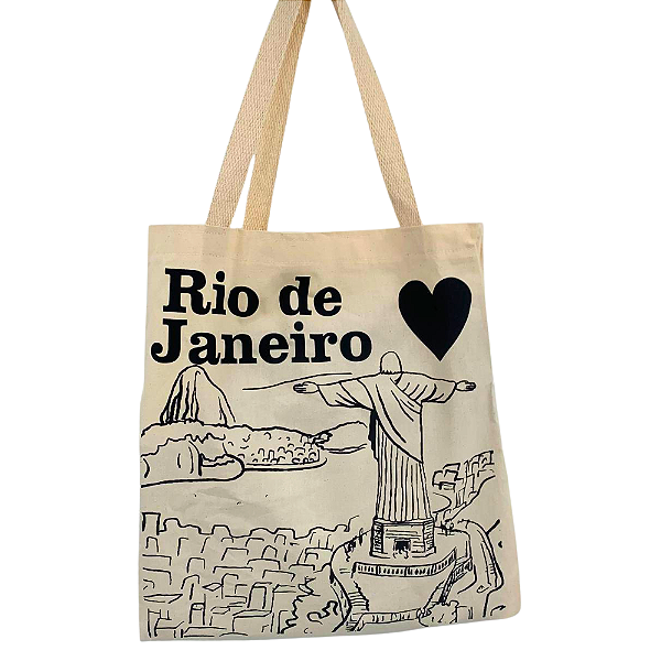 Ecobag Rio de Janeiro Cristo Redentor e Pão de Açúcar
