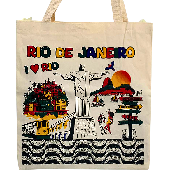 Bolsa Ecobag Souvenir Rio de Janeiro Reutilizável Sustentável